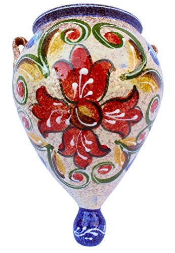 Spanish wall orza - hand painted in Spain - Blue Treasure design